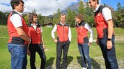 Die neue „alte“ Landesleitung der Bergrettung Tirol nach der Versammlung: Valentin ...