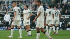 Hängende Köpfe bei Gladbach am heutigen Abend