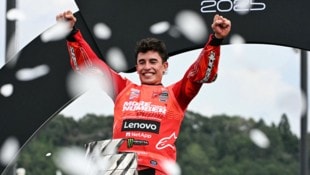 Marc Marquez krönte sich in Motegi zum Weltmeister.