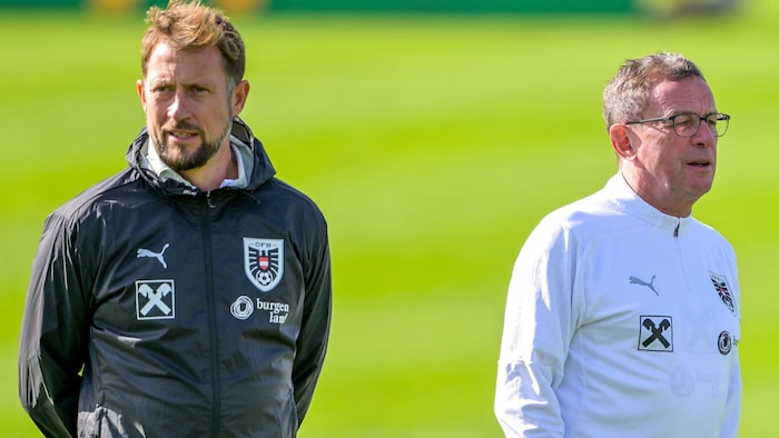 Lars Kornetka (li.) und Ralf Rangnick