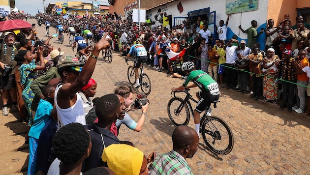 Das Foto zeigt eine Aufnahme von der Straßenrad-WM im September.