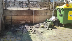 Der jüngste Tatort im dritten Bezirk. Die gute Nachricht: Mistkübel selbst brennen nicht, sie ...