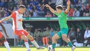 Im bisher einzigen Saisonduell gewannen Ratkov (li.) und Co. gegen die WSG (Müller) mit 2:1.