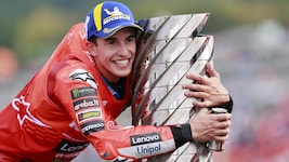 So strahlte Marc Marquez nach seinem siebentem MotoGP-Titel
