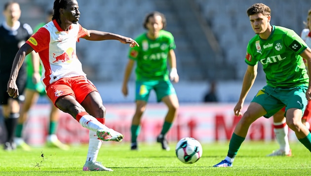Mamady Diambou zeigte gegen die WSG Tirol mit einer guten Leistung auf