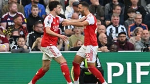 Arsenal hat über den späten Sieg gegen Newcastle United jubeln dürfen …