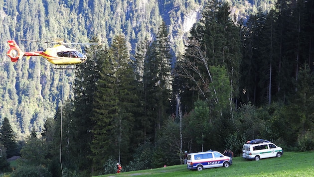 Der Einsatz nach dem tragischen Unglück im Zillertal.