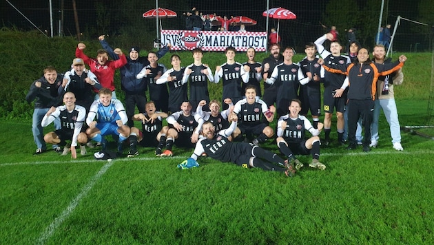 Der Jubel nach dem siebenten Sieg in Folge war groß