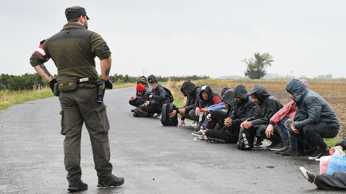 Illegale Migranten an der österreichischen Grenze