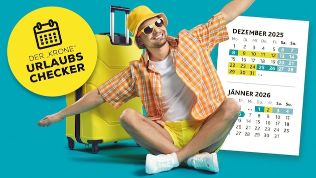 Von diesem Dezember bis Jänner 2027 – wie Sie mit wenigen Urlaubstagen das Maximum herausholen