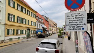 In vielen Grazer Straßen, wie hier in der Zinzendorfgasse, gibt es das Anwohnerparken bereits.