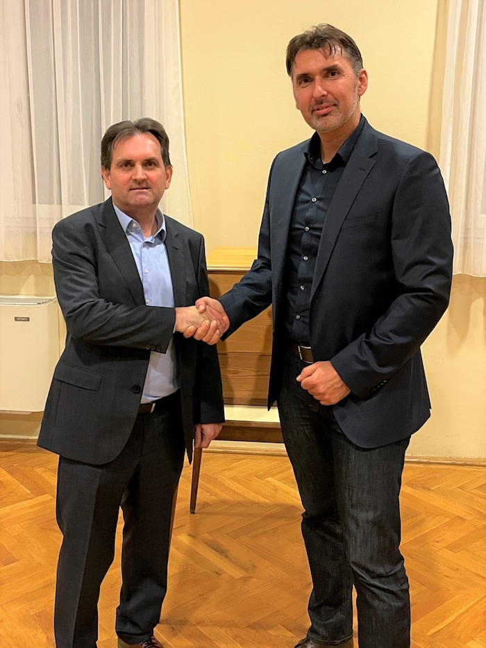 Tiwald (links) und Kostenwein werfen der Stotzinger SPÖ „Dilettantismus“ vor.