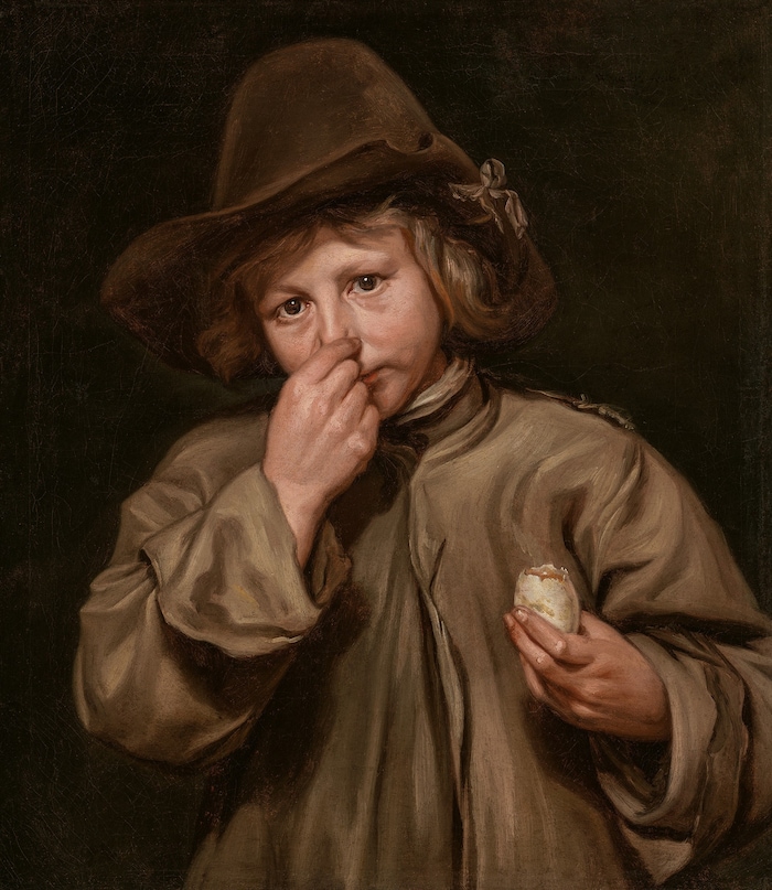 Michaelina Wautier: Die fünf Sinne (Der Geruchsinn), 1650, Öl auf Leinwand