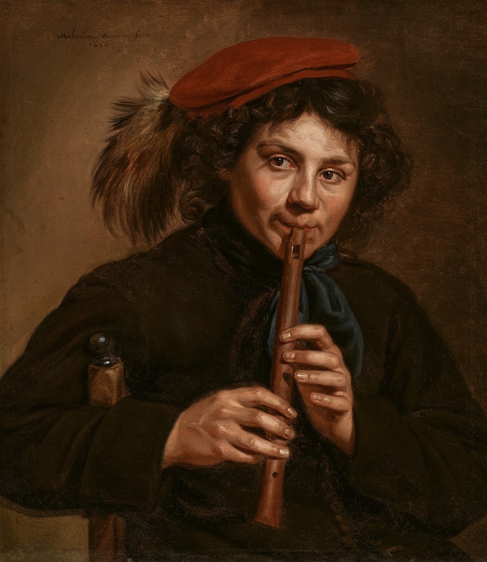 Michaelina Wautier: Die fünf Sinne (Der Gehörsinn), 1650, Öl auf Leinwand