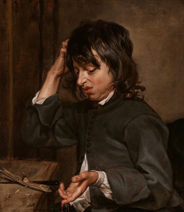 Michaelina Wautier: Die fünf Sinne (Der Tastsinn), 1650, Öl auf Leinwand