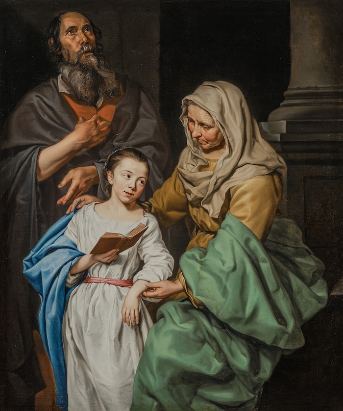 Michaelina Wautier: „Die Erziehung Mariens“, 1656