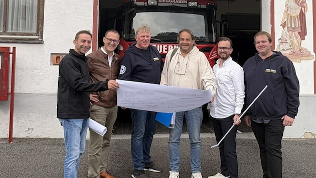 Die Planung einer neuen Einsatzzentrale hat beginnen können. Mit dem Ergebnis waren Rosner, ...
