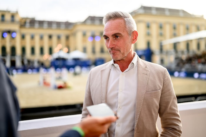 Gerd Koch von den Österreichischen Bundesgärten sieht das Mega-Springturnier im historischen ...