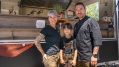 Die Lackingers: Lisa, Luca und Andreas (v.l.).