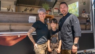 Die Lackingers: Lisa, Luca und Andreas (v.l.).