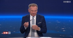 Sonderlich begeistert wirkte der ORF-Star nicht von der Idee, Pudding mit Gabel zu essen.