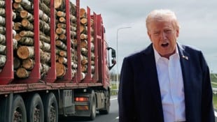 US-Präsident Donald Trump sieht auch bei Holzimporten die „nationale Sicherheit“ seines Landes ...