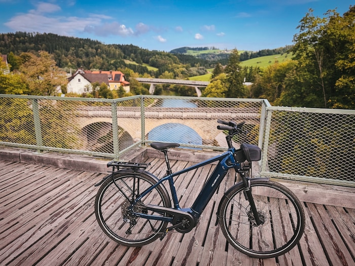 Mein Testbike, ein Velodeville AEB 990 Pro-Tourenrad Modelljahr 2026