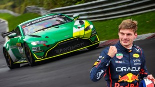 Raphael Rennhofer traf im Aston Martin auf F1-Superstar Max Verstappen.