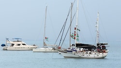 Diese Boote wollen die israelische Blockade durchbrechen.