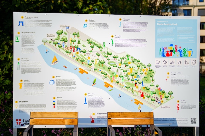 Der Plan des neuen „Bank Austria Parks“