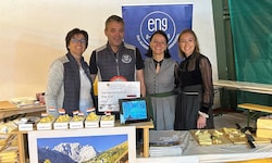 Das erfolgreiche Team der Engalm: Karin und Edi Radinger, Sylvia Metzler und Carina Nutz (von ...