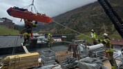 Der Verletzte wurde mit Hilfe der Feuerwehr geborgen.