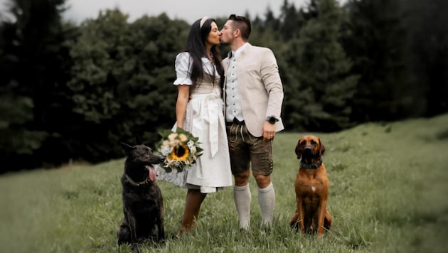 Marcel Hirscher und seine Lucy haben sich das Ja-Wort gegeben.