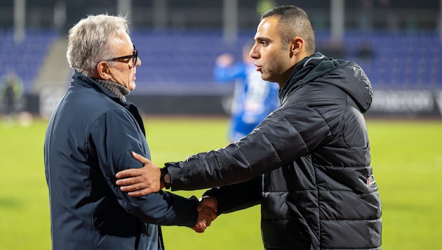 Auf Ex-Coach Regi van Acker traf Tanrıvermiş im vergangenen November als St. Pölten-Trainer.