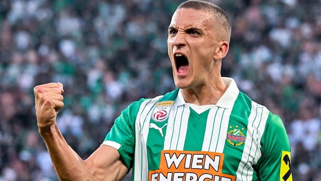 Gibt’s für Rapid-Abwehrchef Nenad Cvetkovic heute wieder etwas zum Jubeln?