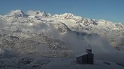 Auf 2100 Metern präsentierte sich der Krippenstein am Dienstag das erste Mal weiß.