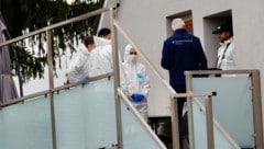 Die Ermittler am Tatort in Graz-Wetzelsdorf