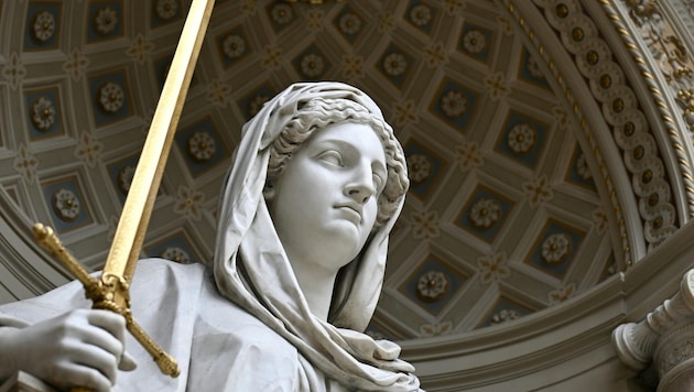 Die römische Göttin Justitia steht für Gerechtigkeit: Klärung des Falles erwünscht!