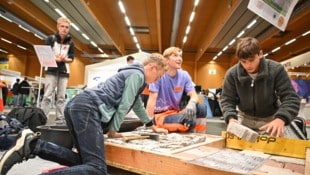 Handwerkliche Fähigkeiten können auf der Messe in Wels auch gleich praktisch ausprobiert werden.