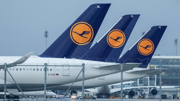 In der Vergangenheit hatte die Lufthansa bei Pilotenstreiks nahezu das komplette Programm ...
