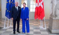 Bundeskanzler Stocker mit Gastgeberin Mette Frederiksen