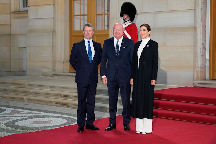 Kanzler Stocker mit dem dänischen Königspaar, König Frederik X. und Königin Mary