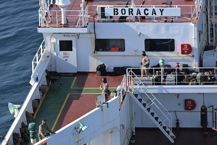 Auch der Tanker Boracay wurde vor der französischen Küste gestoppt.