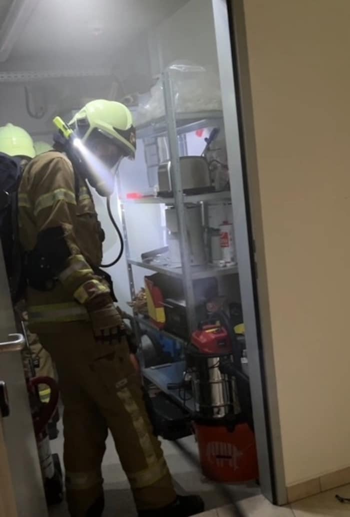 Die Feuerwehr sorgte dafür, dass die Gebäude wieder rauchfrei wurden.