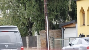 Das Baby wurde auf diesem Carport im Grazer Bezirk Wetzelsdorf gefunden.