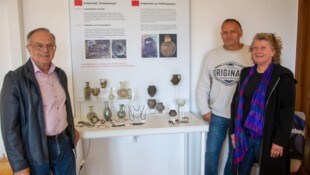 Initiator und Projektleiter Werner Melchart (li.) und Bürgermeister Gerhard Dreiszker mit ...