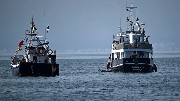Dem Segelschiff Mikeno (nicht auf diesem Bild) ist es laut Angaben der Gaza-Hilfsflotte ...