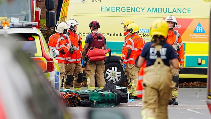 Vor der Heaton Park Hebrew Congregation Synagogue kam es am Donnerstag zu einem Angriff mit drei ...