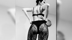 Kendall Jenner macht mit dieser POse Heidi Klum als Strumpfhosen-Modell Konkurrenz.