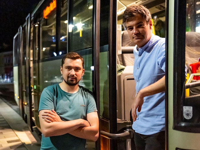 Die Vereinsvorsitzenden Manuel Kobold (links) und Wolfgang Moitzi